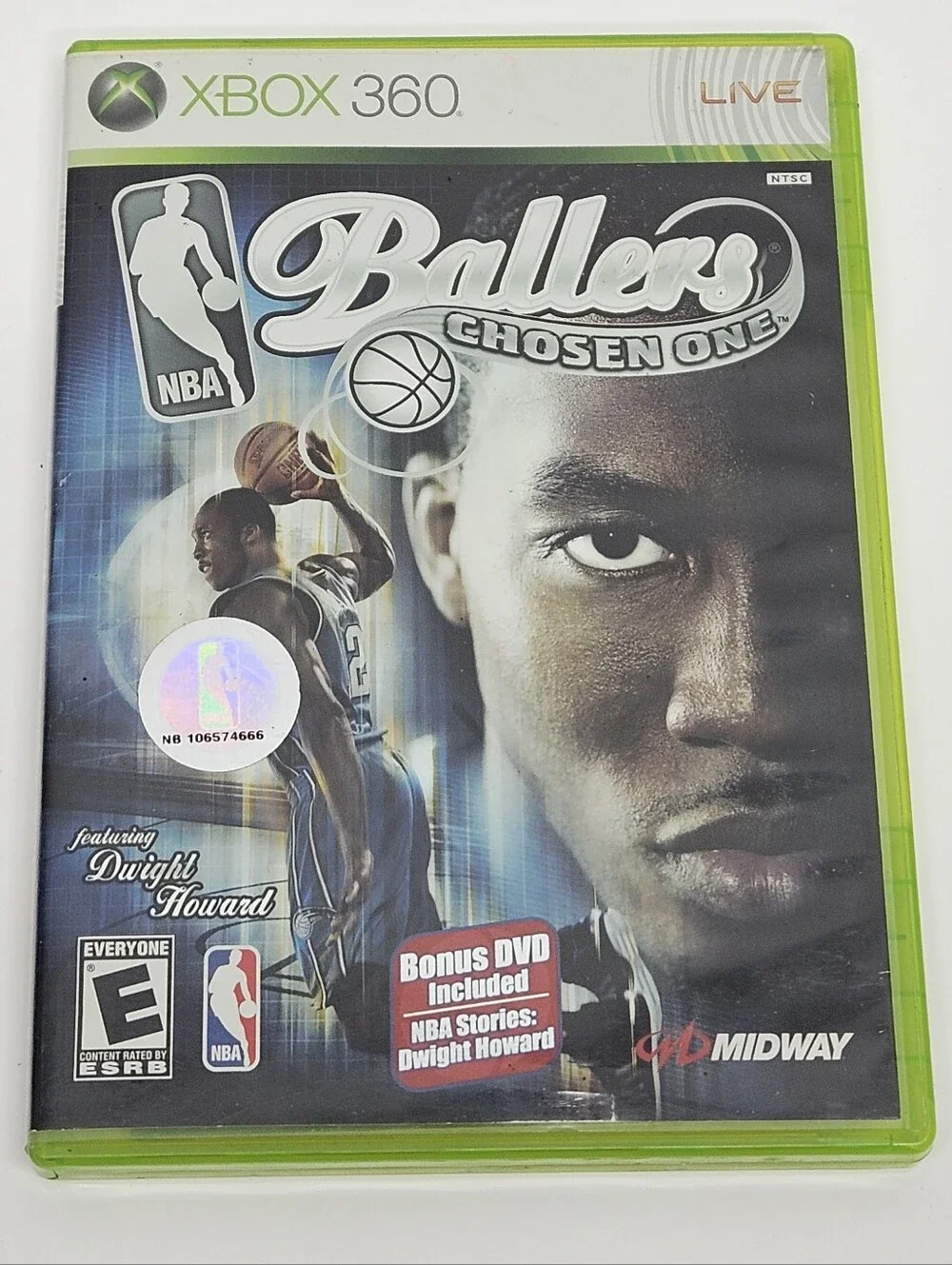 NBA Ballers Chosen One Microsoft Xbox 360 Video Game CIB Electronics Basketball